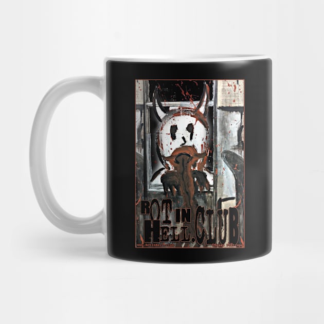 Rot In Hell.club LOGO –– Mug & Travel Mug by Rot In Hell Club